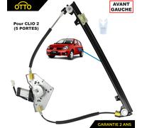 Motore + Leva Vetro Elettrico Anteriore Sinistro per Clio 2 (5 Portes)