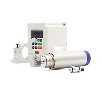 Motore mandrino, 2.2KW CNC Motore Mandrino di Raffreddamento Ad Aria ER20 4pcs Cuscinetti Con QL Inverter VFD 80mm Staffa Bloccaggio In Alluminio(220,Ceramic Ball Bearing)