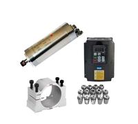 Motore mandrino CNC 2.2KW 1.5KW Convertitore di Frequenza VFD Driver di Frequenza Variabile Inverter 800W 1500W 2200W Motore Mandrino ER11 ER20 Mandrino(VFD 1.5KW-800W Kit)
