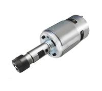 Motore mandrino con cuscinetto a sfere 775 DC 12-36V con asta di prolunga ER11 e coltello da intaglio for macchina router CNC per la lavorazione del legno(Motor set)