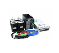 Motore Mandrino, Il kit motore passo-passo CNC Nema23 57 a 4 assi include 4 motori 2,2 Nm 3A + 4 driver + 1 alimentatore 350w36v per Macchina CNC(DM542 driver)