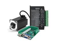 Motore Mandrino, Kit di azionamento del motore passo-passo ad anello aperto 2PH 57 con scheda di controllo USB Kit di azionamento del motore Nema23 1.2-3NM for macchine tessili del router di CNC per M