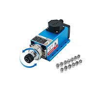 Motore mandrino, Mandrino for macchine utensili CNC 2200w 2.2kw 24000RPM 400hz ER20 Raffreddamento ad aria Motore mandrino Ingresso trifase + 13 pinze ER20 (1-13mm) (Color : Junction Box blue, Size