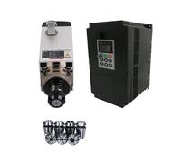 Motore mandrino quadrato 380V 7,5KW 10HP raffreddato ad aria 4 cuscinetti + inverter VFD 7,5kW + kit mandrino ER32
