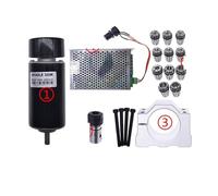 Motore mandrino raffreddato ad aria CNC Set di mandrini da 300 W 48 V CC alimentatore regolatore di velocità regolabile 0~60 V CC for macchina for incidere per fresatrice CNC(Color:48V 300W 5)