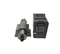 Motore mandrino raffreddato ad aria da 380 V, 1,5 kW, 2 CV, 80 mm, ER11, 4 cuscinetti + inverter VFD da 2,2 kW + kit staffa