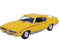 Motore Massimo 1/18 Scala Diecast - 1969 Pontiac Gto Judge Giallo 73133TC Nuovo