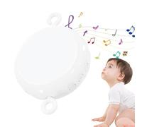 Motore mobile per culla, carillon mobile per bambini | Macchina audio portatile per bambini a 3 modalità - Spinner per carillon per bambini con controllo del volume, 24 ninne nanne per pianoforte Macc