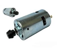 Motore Motorino Ricambio 12V per Abbacchiatore Scuotiolive Completo di Pignone