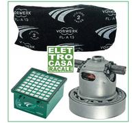 MOTORE NUOVO per FOLLETTO VORWERK VK130 VK131 850W KIT FILTRI + FILTRO ORIGINALE