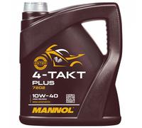10W 40 4 Tempi Olio Motore 4 Litro Mannol 4T Plus 10W40 Moto Api Sl / Jaso MA2