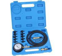 Motore Olio Pressione Attrezzo Tester con adattatori Misuratore Manometro 10 Bar