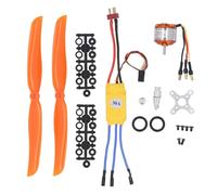 Motore Outrunner senza spazzole A2212 1400KV con ESC da 30A e set di eliche 8060 per aeromodello RC Quadcopter, compatibile con batteria LiPo da 2-3S, include viti di montaggio