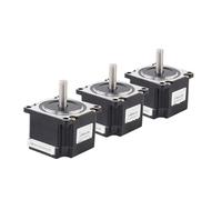 motore passo-passo 3 pz NEMA 23 motore passo-passo doppio albero 2.8A 55N.cm 41mm 23HS4128 Motore passo-passo for apparecchiature monitor stampante 3D (Size : 23HS4128-6.35mm X3)