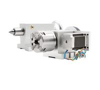 Motore passo-passo, 4 ° ASSO 4 ° ASSO MAW 80MM+TAILSTOCK CNC Asse di rotazione della testa di divisione/un kit asse for mini CNC Router/incisore legno di lavoro inciso