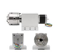 Motore passo-passo, 80 mm CNC 4 ° asse CNC Asse testa/rotazione di divisione/un kit asse a asse NEMA23 cambio armonico senza gap for CNC Macchina for la lavorazione del legno