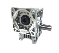 Motore passo-passo, 86mm RV040 Turbo Riduttore a vite senza fine Rapporto di velocità dell'ingranaggio 5:1 10:1 20:1 50:1-80:1,18mm Uscita for Nema34 del motore passo-passo A RV40(80 to 1)