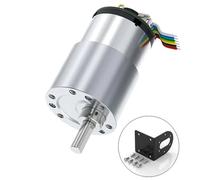 Motore passo-passo, Motoriduttore CC miniaturizzato 6V 12V con codificatore Hall JGB37-520 avanti e indietro 6 giri/min ~ 1590 misurazione della velocità(110RPM,12V Bracket Motor)