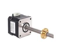 Motore Passo-passo Nema17 T8 Cavo 2/4 / 8MM Vite 300MM Lunghezza Asse Z 42BYGH34 1.8 Gradi 17HS3401S 1.3A 28N.CM For Monitor Stampante 3D(17HS3401S-T8x4-300mm)