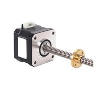 Motore passo-passo Nema17 T8 Piombo 2/4/8MM Vite 300MM Lunghezza Asse Z 42BYGH34 1.8 Gradi 17HS3401S .3A 28N.cm for Monitor stampante 3D, Unità di movimento(17HS3401S-T8x2-300mm)