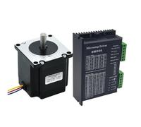 Motore passo-passo Nema23 da 56 mm 1,2 Nm a 4 conduttori D 6,35 mm con kit driver passo-passo ibrido TB6600/DM542/DM556/DM556D(1.2N TB6600 KIT)