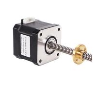Motore passo-passo trapezoidale Nema17 17HS4401S-T8 con dado in rame 1,8d, passo 2/4/8 mm, for parti di stampanti 3D(310mm,17HS4401s-t8x2)
