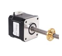 Motore passo-passo trapezoidale Nema17, 17HS4401S-T8, con dado in rame 1.8d, piombo 2/4/8mm, 1 pezzo(400mm,17HS4401s-t8x8)