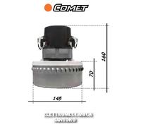 MOTORE PER ASPIRAPOLVERE ASPIRALIQUIDI WATT 1200 VOLT 220 COMET CVC 150XH