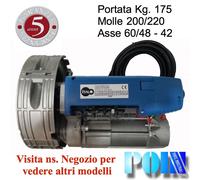 MOTORE PER SERRANDA SERRANDE ELETTRICA AUTOMATICA 200/60, 175 Kg. SARACINESCA