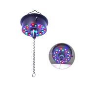 Motore per Sfera da Discoteca con Luci e Telecomando, Motore per Sfera A Specchio A 24 LED con Luci per Sfere da 4/6/8/12 Pollici per Feste