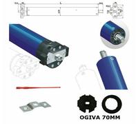 Motore per tende da sole 100 kg 50 nm adattattore rullo tondo ogiva 70 mm 230v