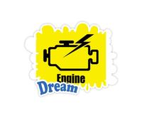 Motore Piston Power Safe Adesivi Citazione Sogno Decalcomanie in Vinile