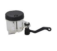 Motore Pompa Freno Anteriore Serbatoio Coppa Olio Serbatoio Bottiglia Fluido in plastica con Staffa Curva Tubo da 10 cm, Coppa Fluido Frizione Cilindro per CBR600RR CBR1000RR (Transparent)