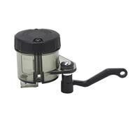 Motore Pompa Freno Anteriore Serbatoio Coppa Olio Serbatoio Bottiglia Fluido in plastica con Staffa Curva Tubo da 10 cm, Coppa Fluido Frizione Cilindro per CBR600RR CBR1000RR (Black)