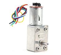 Motore riduttore a vite senza fine ad alta coppia, 12 V CC, con encoder; motore a ingranaggi bifase autobloccante per un controllo di precisione, a bassa rumorosità e dalla lunga (30 giri/min)