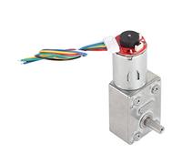 Motore riduttore a vite senza fine ad alta coppia, 12 V CC, con encoder, scatola ingranaggi a due fasi autobloccante per un controllo di precisione, motore elettrico a bassa (40 giri al minuto)
