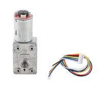 Motore riduttore a vite senza fine ad alta coppia, alimentato a 12 V CC, con encoder, scatola ingranaggi elettrica autobloccante per un controllo di precisione, motore a due fasi a (100 giri/min)