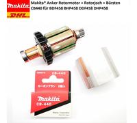 Motore rotore Makita + passo rotore + spazzole per BDF458 BHP458 DDF458 DHP458
