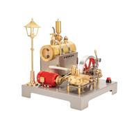Motore SE-01 che funziona, modello di motore a vapore stazionario pieno del metallo e corredo orizzontale della caldaia (85PCS)