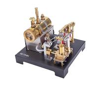 Motore SE-01 che funziona, modello di motore a vapore stazionario pieno del metallo e corredo orizzontale della caldaia (85PCS)