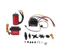 Motore senza spazzole ESC S3660 3100KV Motore senza spazzole Platinum Filo lungo 80A ESC 30 kg di sterzo set per 1/8 1/10 auto RC