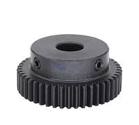 Motore senza spazzole Pignone Ingranaggio motore, passo obliquo 1 Modulo 46T 47T 48T 49 Denti Ingranaggio cilindrico 45 Pignone in acciaio al carbonio 8mm 10mm 12mm 15mm Foro Ingranaggio di tempra ad