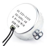 Motore Sincrono 1pc 220-240V AC Motore Elettrico Motoriduttore 4W CW/CCW Coppia Elevata per Riscaldatore Artigianato Lampade Illuminazione Giocattoli(0.8-1RPM)