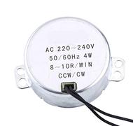 Motore Sincrono, AC220~240V 4W 50/60Hz CW/CCW Motore Presepe Giradischi Synchronous Motor Motoriduttore Motorino Elettrico (8-10 RPM)