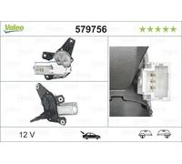 VALEO Motore tergicristallo posteriore 579756 per Renault Scénic II / Megane II