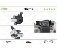VALEO - Motorino Tergicristallo - Posteriore - 582617 - GRANDE PUNTO (2005 - 2010), GRANDE PUNTO ACTUAL (2009 - 2011), PUNTO (2003 - 2010), PUNTO EVO (2009 - ), NOUVEAU FIORINO (2007 - )