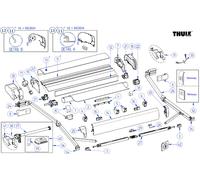 Motore thule per tenda da sole omnistor 9200 230 volt - colore anodizzato codice ricambio thule 1500603675