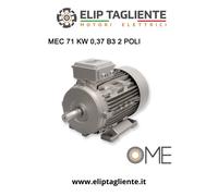 MOTORE TRIFASE MEC71 B3 KW 0,37 2 POLI 3000 RPM IE3 ASINCRONO