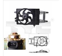 Ventola radiatore 809-0004 TYC per LANCIA FIAT