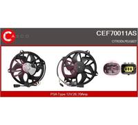 Motore ventola radiatore per guida a Sx/Dx CEF70011AS CASCO per PEUGEOT CITROËN